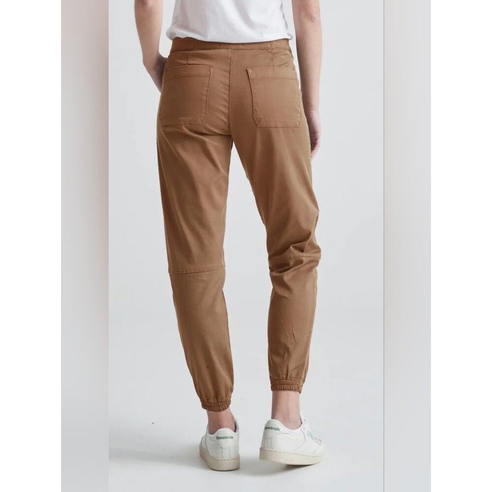 DU/ER Women's Live Free High Rise Jogger Sand Tencel Cotton Duer $140 32x28